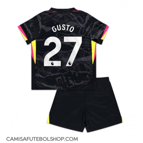 Camisa de time de futebol Chelsea Malo Gusto #27 Replicas 3º Equipamento Infantil 2024-25 Manga Curta (+ Calças curtas)